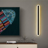 20W 600MM Modern Black Long LED Wall Lamp for Bedside Bathroom Mirror Light- Warm White