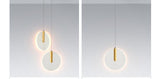 LED 1 Light Gold Acrylic Modern Pendant Bedside Ceiling Hanging Light - Warm White - Ashish Electrical India