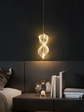 Led Pendant Light Acrylic Curly Island Ceiling Lights (Gold) - Warm White