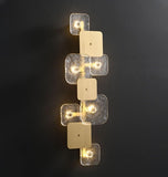 Modern 8 Led Golden Glass LED Wall Art Lamp - Warm White - Ashish Electrical India
