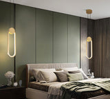 led 1 Light Modern Pendant Bedside Ceiling Lights - Gold (Oval) - Ashish Electrical India
