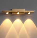 3 Led Cob Golden Body LED Wall Light Mirror Vanity Picture Lamp - Warm White - Ashish Electrical India