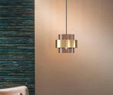 1 Light LED Glass Smokey Ball Gold Pendant Lamp Ceiling Light - Warm White - Ashish Electrical India