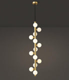 13 Light LED Gold Frosted Glass Pendant Lamp Ceiling Light for Home and Office - Warm White