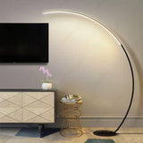 Led Black Arc Floor Standing lamp Living Room Light for Home Lighting Standing lamp -Warm White
