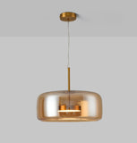 1 Light LED Glass Amber Gold Pendant Ceiling Light - Warm White - Ashish Electrical India