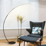 Led Black Arc Floor Standing lamp Living Room Light for Home Lighting Standing lamp -Warm White