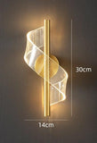 15W 300MM Modern Long Gold LED Wall Lamp - Warm White - Ashish Electrical India