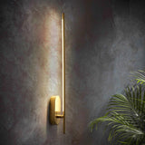 600 MM LED Gold Electroplated Long Tube Acrylic Wall Light - Warm White - Ashish Electrical India