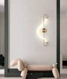 800MM LED Gold Long Acrylic Tube Wall Light - Natural White