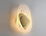 Led Thick Glass Artistic Gold Metal Wall Light - Warm White - Ashish Electrical India