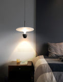 led 1 Light Grey Modern Pendant Bedside Ceiling Lights - Warm White