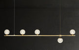 5 Light Gold Crystal Glass Chandelier Ceiling Lights Hanging - Warm White