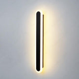 20W 600MM Modern Black Long LED Wall Lamp for Bedside Bathroom Mirror Light- Warm White