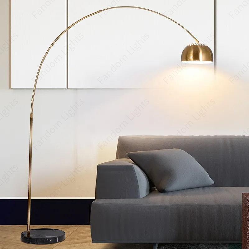 Home › Huge Arc FLOOR LAMP LIVING ROOM STANDING LAMP - Gold