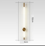 900 MM LED Gold Long Tube Acrylic Wall Light - Warm White - Ashish Electrical India