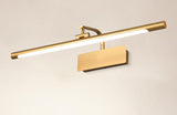 18W Modern Electroplated Brass Gold Body LED Wall Light Mirror Vanity Picture Lamp - Warm White - Ashish Electrical India
