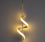 Led Pendant Light Acrylic Curl Island Ceiling Lights (Gold) - Warm White
