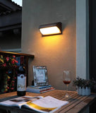LED Outdoor Lamp Modern Wall Sconce Light Rectangular Waterproof Acrylic Wall Light (Warm White)