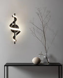 350MM Modern Long Black LED Wall Lamp - Warm White