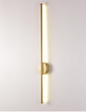 800 MM LED Glossy French Gold Long Sleek Tube Wall Light - Warm White - Ashish Electrical India