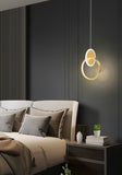 led Light Modern Golden Round Pendant Lighting Ceiling Lights - Warm White