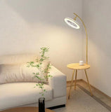 Led Gold Floor lamp Fan and Light with Corner Table Living Room Light for Home Lighting Standing lamp - Gold