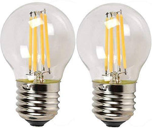 4 Watt Led Filament Light Bulb G45 E26/E27 Medium Base Dimmable - Pack of 2 - bulb