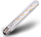 8W T300 LED Bulb 3000K Warm White Tubular Edison Light E26 Medium Base 400LM,Clear Glass Cover, 12 Inch (300mm) - bulb