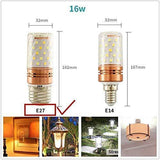 Vintage Candelabra Corn LED Light with E27/28 Base Tricolor 12W Filament Candle Bulbs with 420 Lumen - Pack of 2 - Bulb
