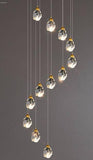 12 -LIGHT LED CRYSTAL DOUBLE HEIGHT STAIR CHANDELIER - WARM WHITE - Chandelier
