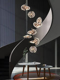 15 -LIGHT LED CRYSTAL DOUBLE HEIGHT STAIR CHANDELIER - WARM WHITE - Chandelier