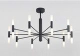 20 Light Black Body Acrylic LED Chandelier for Living Room Lamp - Warm White - Chandelier
