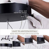3 Ring Black Modern Double LED Chandelier for Dining Living Room Office Hanging Suspension Lamp - Warm White - Chandelier