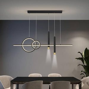 5 Led Black Body Modern LED Chandelier Pendant Light Hanging Suspension Lamp - Warm White - Chandelier