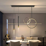 5 Led Black Body Modern LED Chandelier Pendant Light Hanging Suspension Lamp - Warm White - Chandelier
