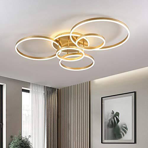 Simpol Home 30W/4500K Integrated LED Pendant Light, Adjustable Circle 3 Rings  Ceiling Light Fixtures, Dimmable Chandeliers SHL-P-119 - The Home Depot