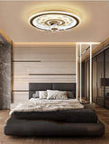 500 MM Ceiling lamp with Ceiling Fan Modern LED Chandelier for Dining Living Room Office Lamp - Warm White - Chandelier