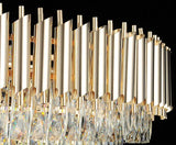 600MM Gold K9 Crystal Pendant Chandelier Ceiling Lights Hanging - Warm White - Chandelier
