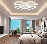 8 Light Triangle Modern LED Chandelier Ring for Dining Living Room Office Lamp - Warm White - Chandelier
