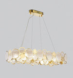 800x350 MM Gold Metal LED Chandelier MM Ring Hanging Suspension Lamp - Warm White - Chandelier