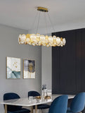 800x350 MM Gold Metal LED Chandelier MM Ring Hanging Suspension Lamp - Warm White - Chandelier