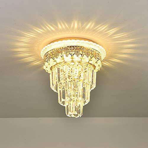 Led Crystal Chandelier Ceiling Light for Home Living Room Drawing Room - Warm White - Chandelier