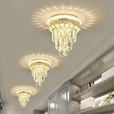 Led Crystal Chandelier Ceiling Light for Home Living Room Drawing Room - Warm White - Chandelier