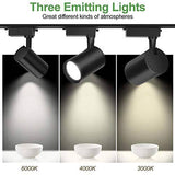 30W Extra Bright Big Led Track Ceiling Spot Focus Light Black Body (Natural White 4000K) - Commercial Lighting