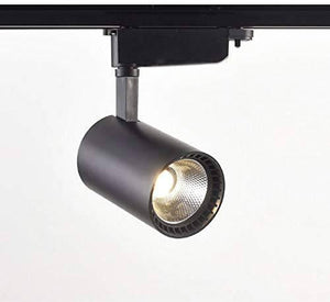 30W Extra Bright Big Led Track Ceiling Spot Focus Light Black Body (Warm White 3000K) - Commercial Lighting
