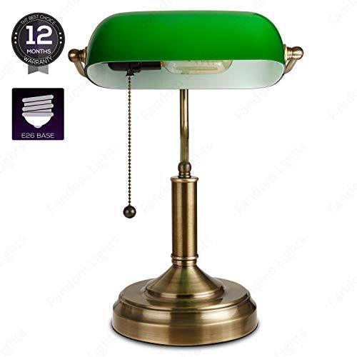 60W Banker's Lamp, Green - Main Image