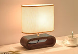 Brown Wooden Desk Table Lamp with Shade for Home and Office Use - Brown - Desk Lamp