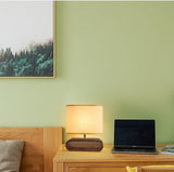 Brown Wooden Desk Table Lamp with Shade for Home and Office Use - Brown - Desk Lamp