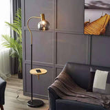 Gold Black Floor lamp with Corner Table Living Room Light for Home Lighting Standing lamp - Gold - Floor Lamp